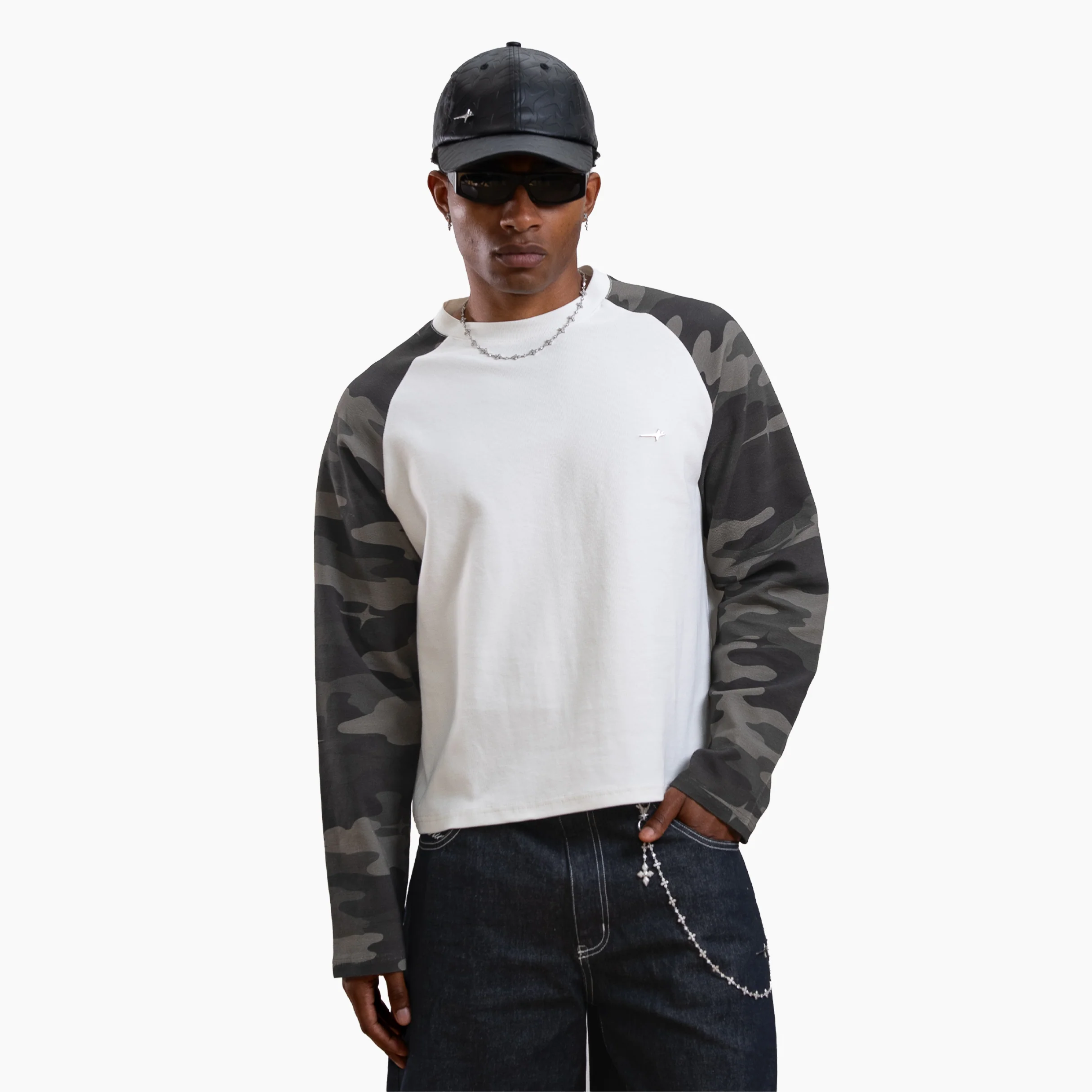 Camo waffle long sleeve - Vert - Image 7