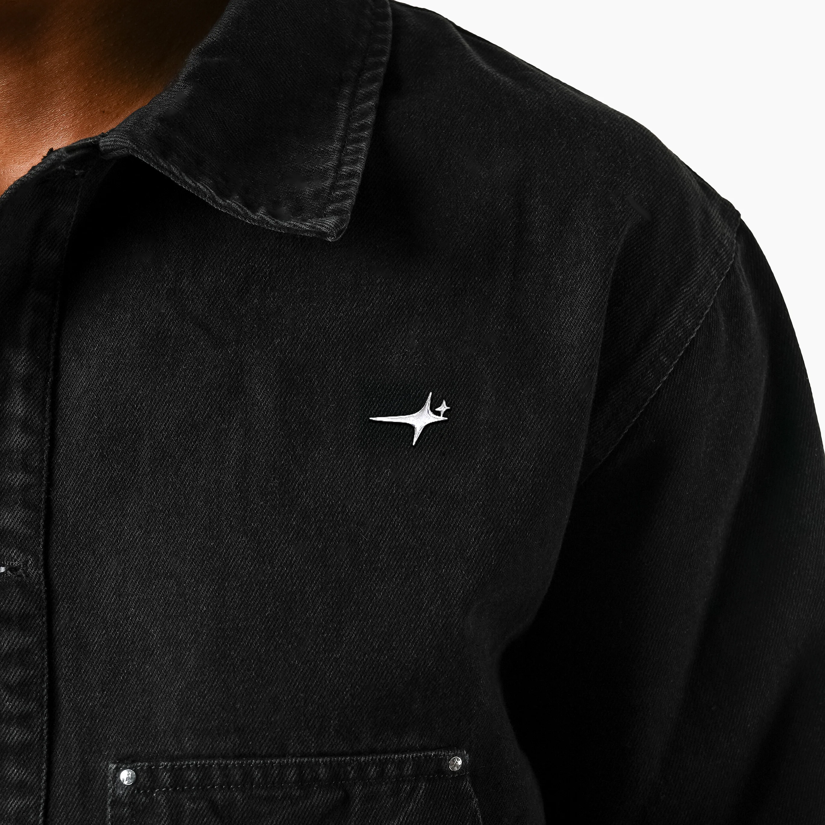 Denim Jacket Monogram - Noir - Image 4