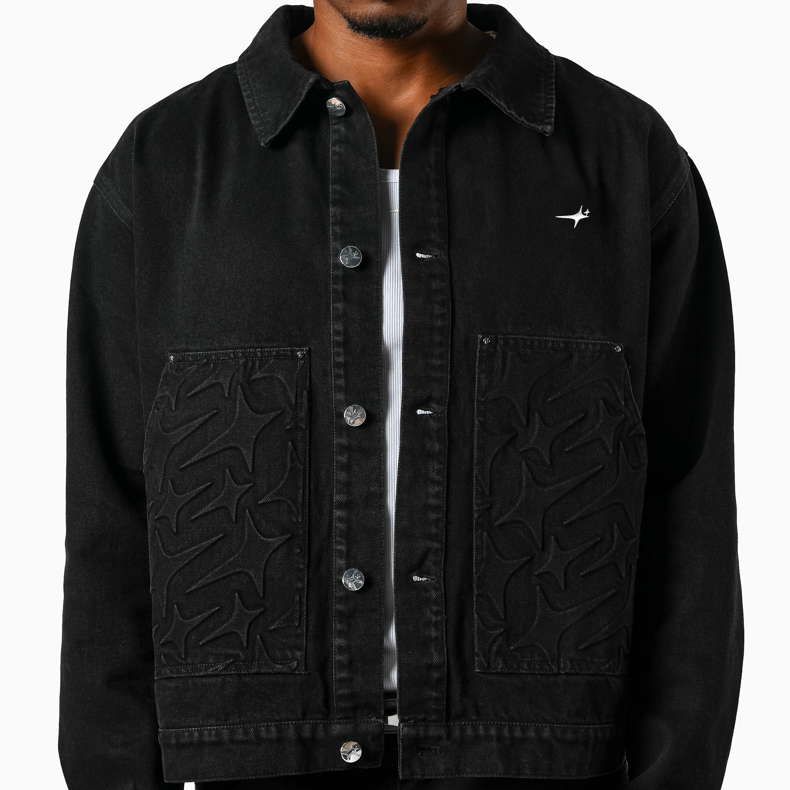 Denim Jacket Monogram - Noir - Image 8