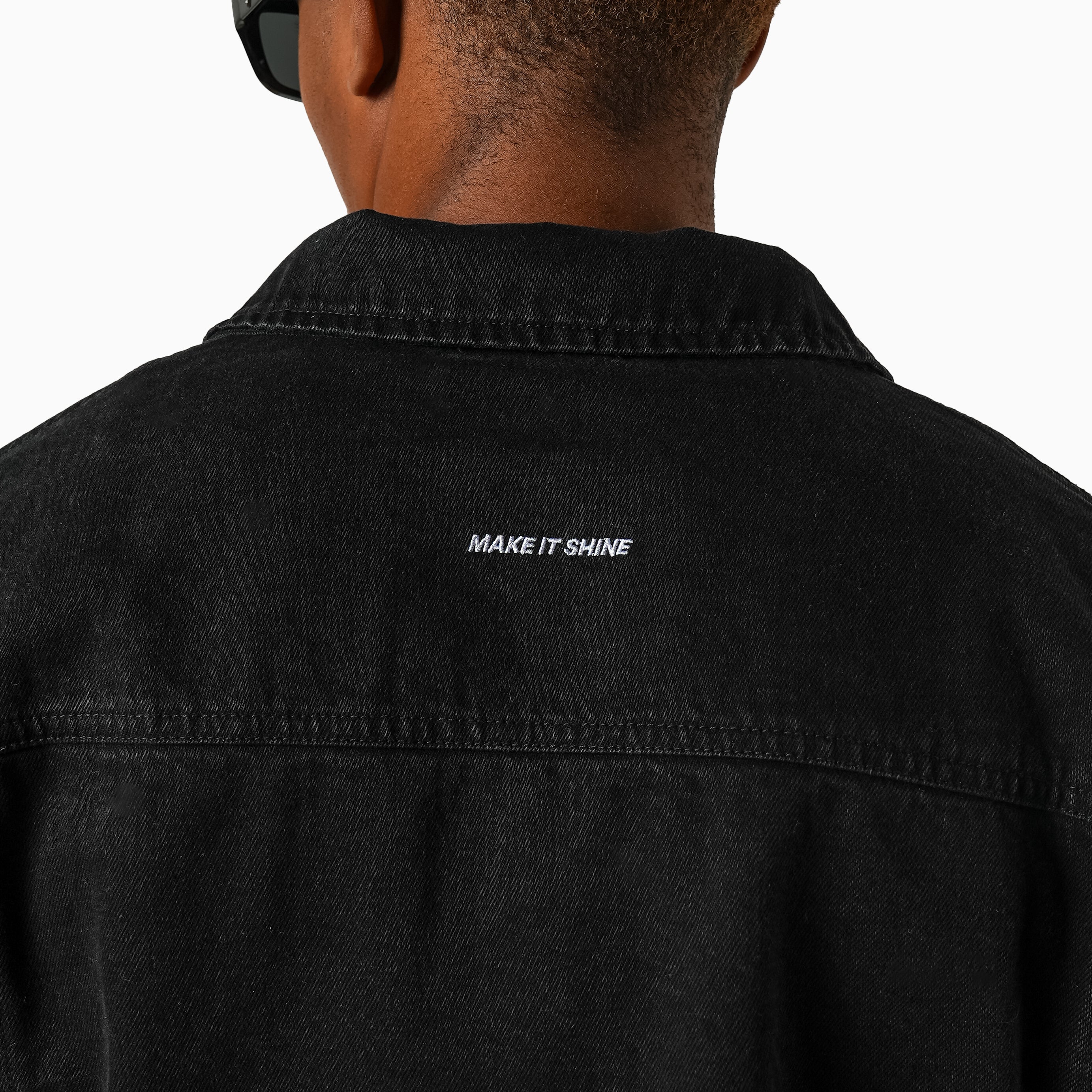 Denim Jacket Monogram - Noir Moissanite - Image 6
