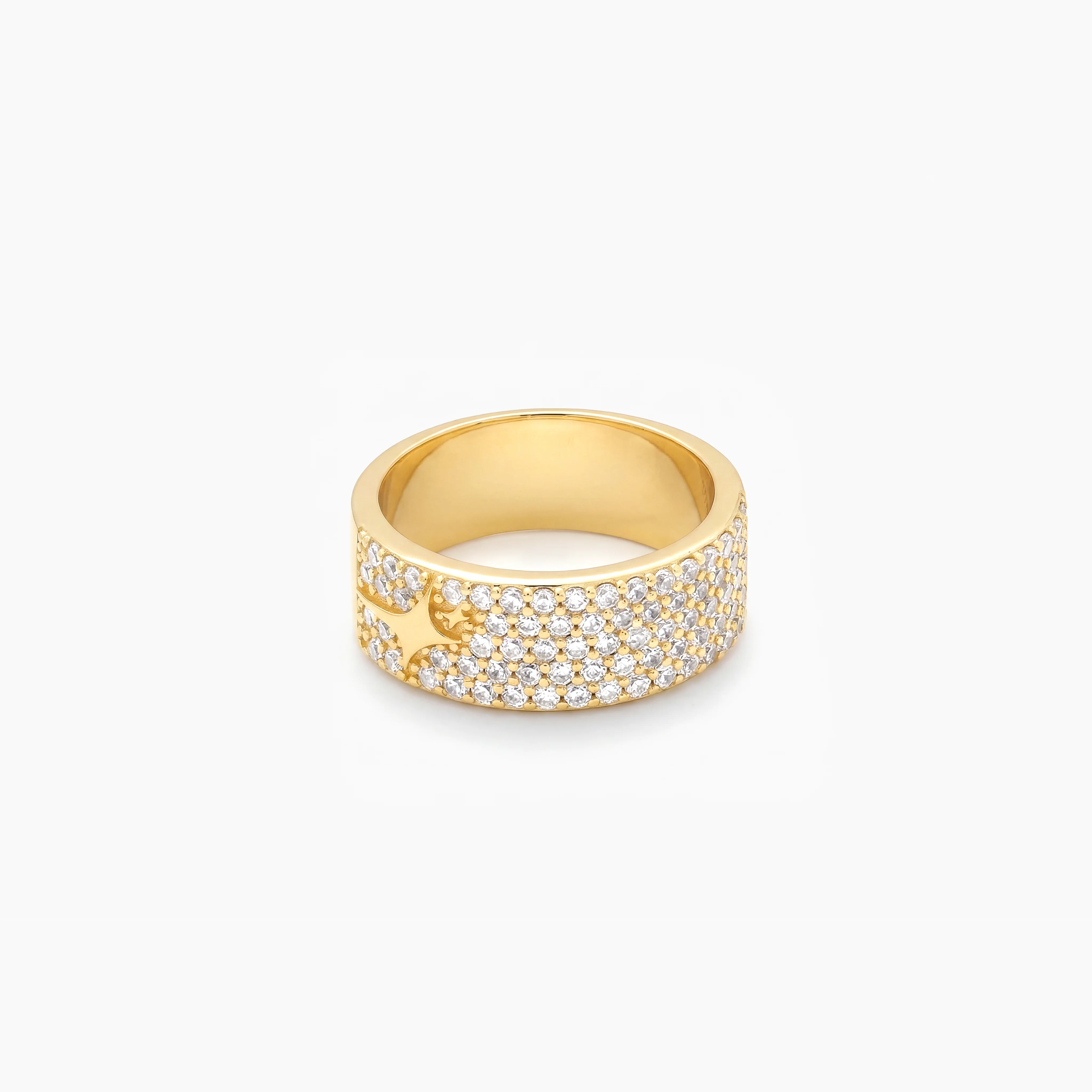Iced band signature dorée