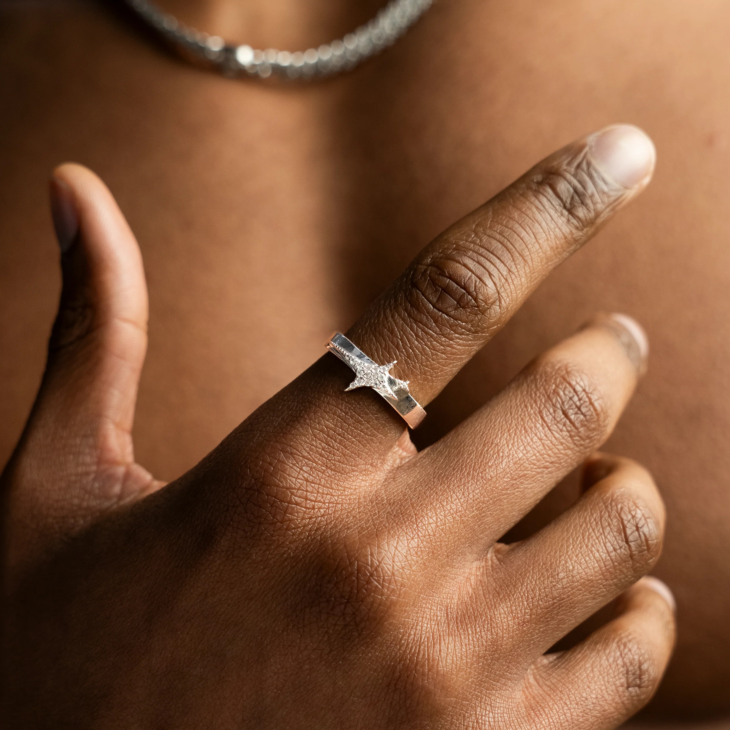 Iced signature ring argentée - Image 3