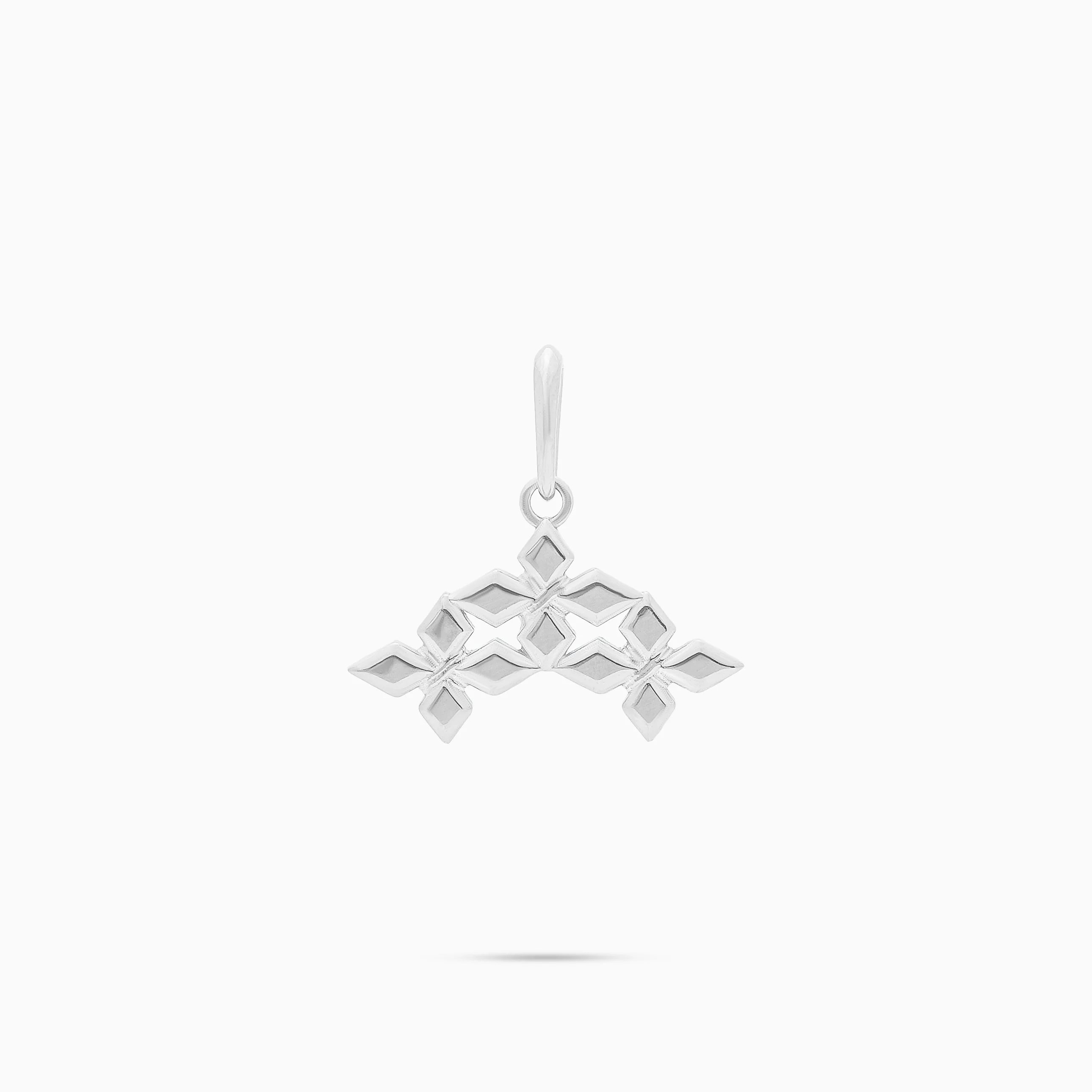 Pendentif Triple Crossed Star - Argenté
