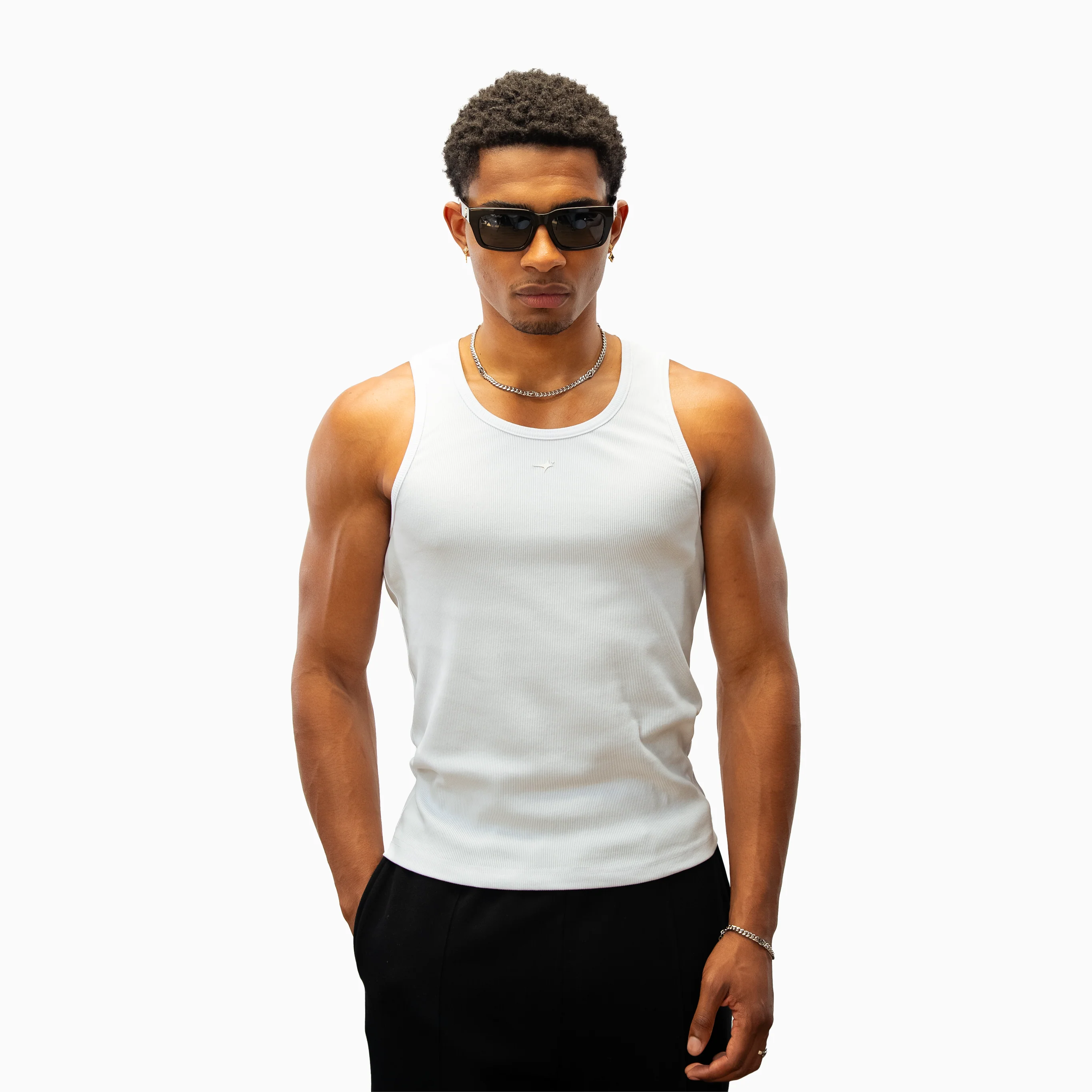 Rib Tank Signature - Blanc - Image 3