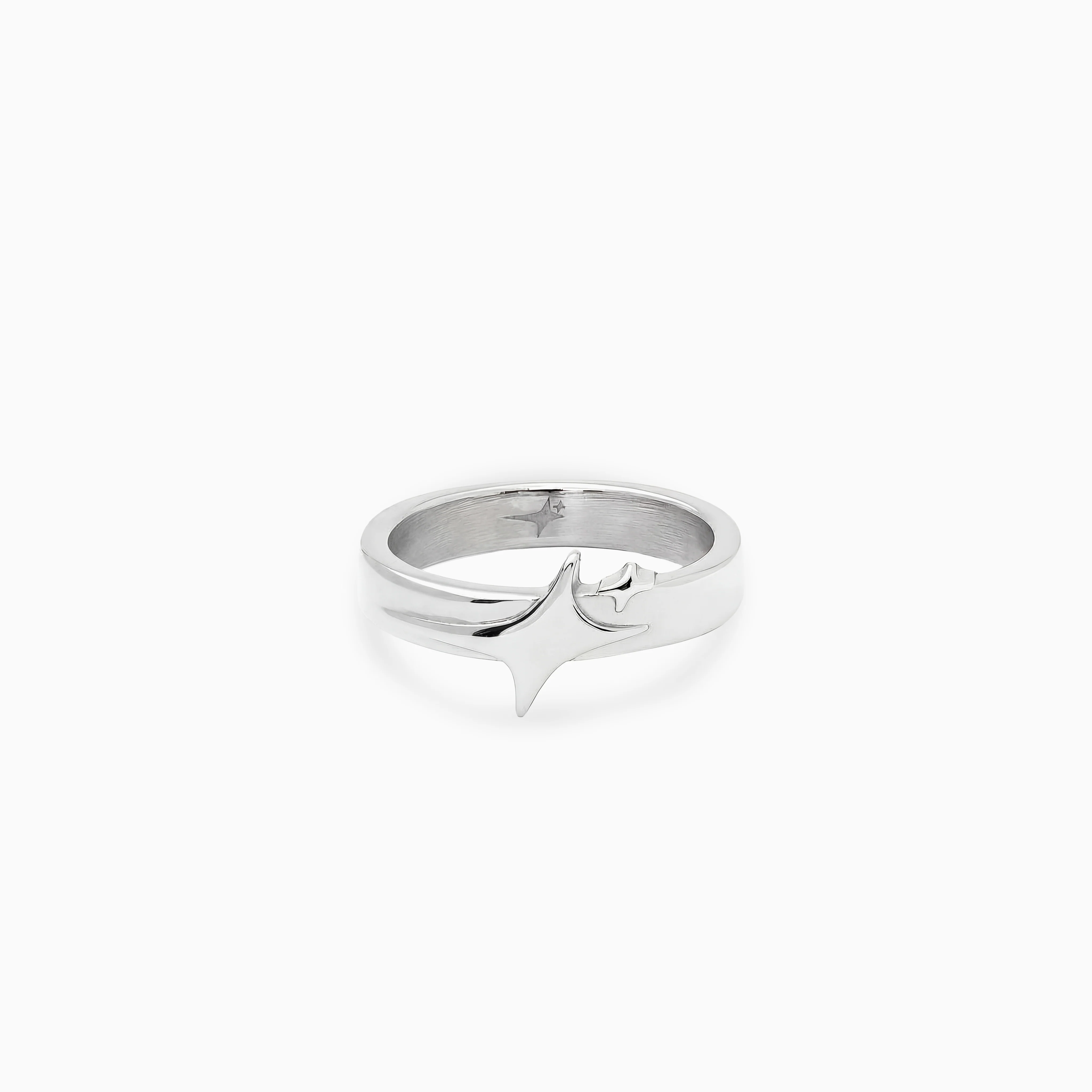 Signature ring argentée