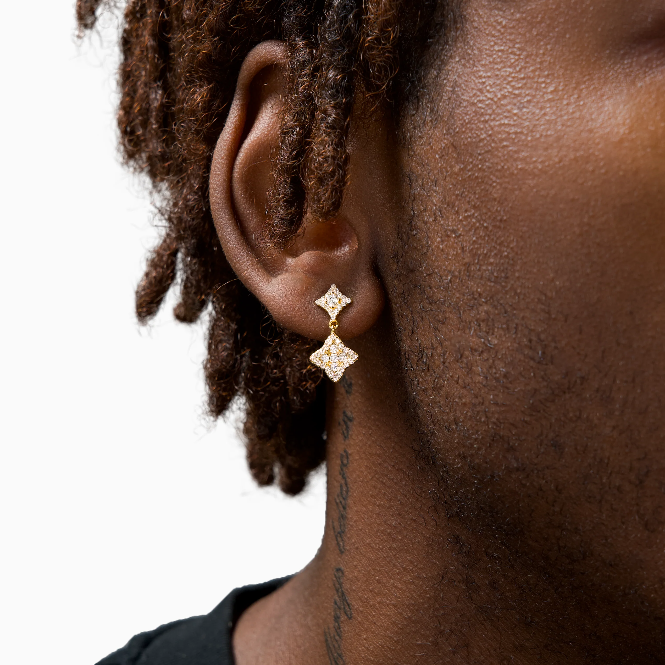 Stars & Flowers earrings dorées - Image 2