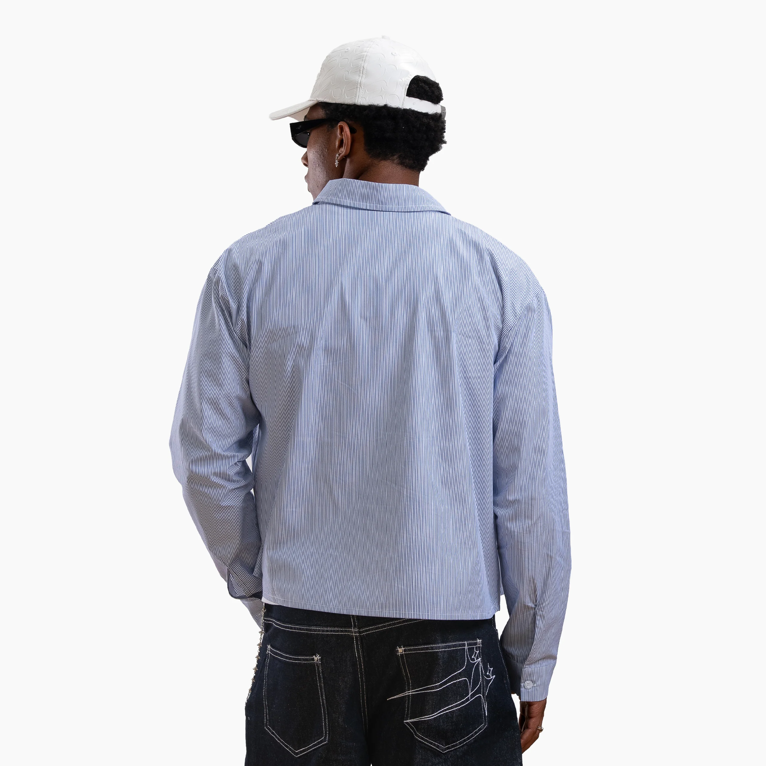 Striped long sleeve Shirt - Bleu & Blanc - Image 12
