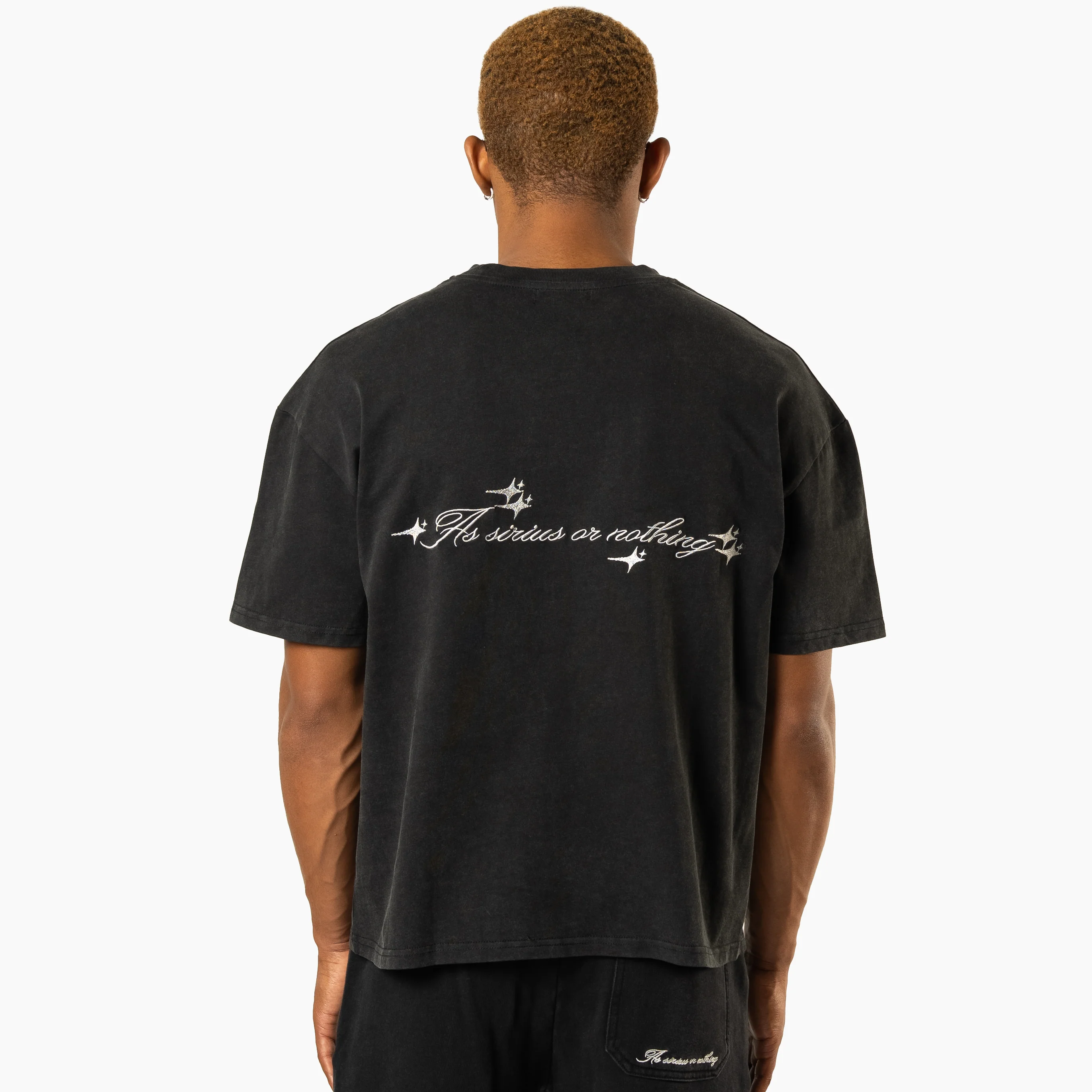 T-shirt Double Stars Noir - Image 6