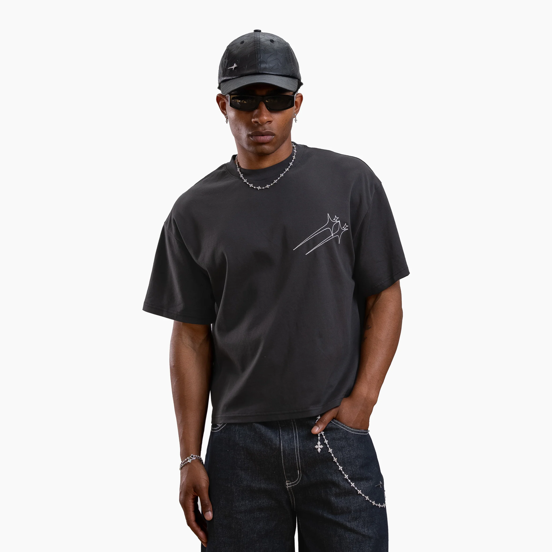 T-shirt Twin Stars - Noir - Image 8